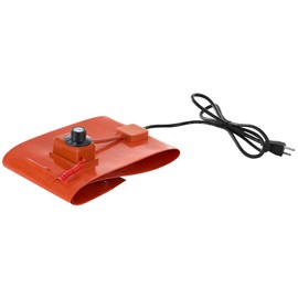 Happybuy Metal Drum Heater, 800 Watt 7.75 inch Width, Pail Heating Band for 5 Gallon Barrel, 86-302℉ Adjustable Thermostat, High Efficiency Silicone Grease Keg Heater, UL/FCC Listed Orange