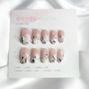 [Handmade Nail Tips] Stone Gradient Wedding Nails - Stiletto /