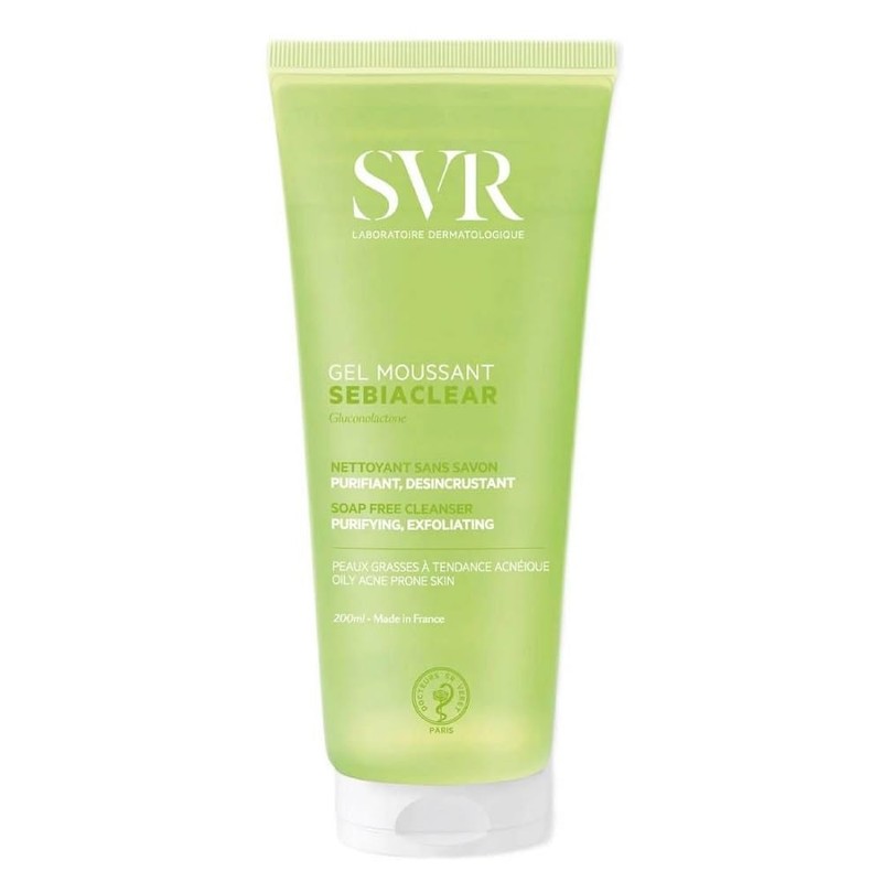 SVR Sebiaclear Limpiador Espumante Facial en Gel Sin Jabón 200
