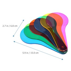 Qintreesify 6pcs Color Paddles,Optics Color Filter, Plate Montessori Educational Science Educational Painting Color Drawing Cognition Science,Color Wheels for The Artist