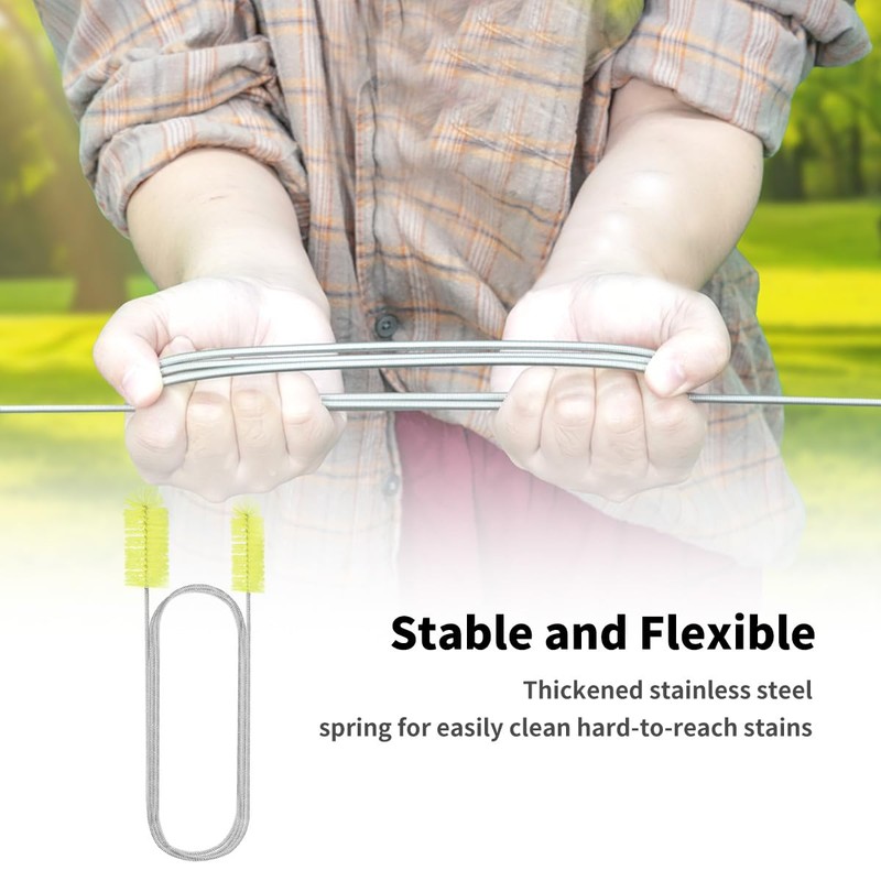 Flexible Drain Brush, 66 Inch Double Ended Aquarium Filter Hose