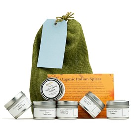 Italian Style Organic Spices Gift Bag | Gourmet Foodie Gift