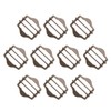 sourcing map 10Pcs Adjustable Slide Buckle, 1-3/8"(35mm) Metal Strap Buckle