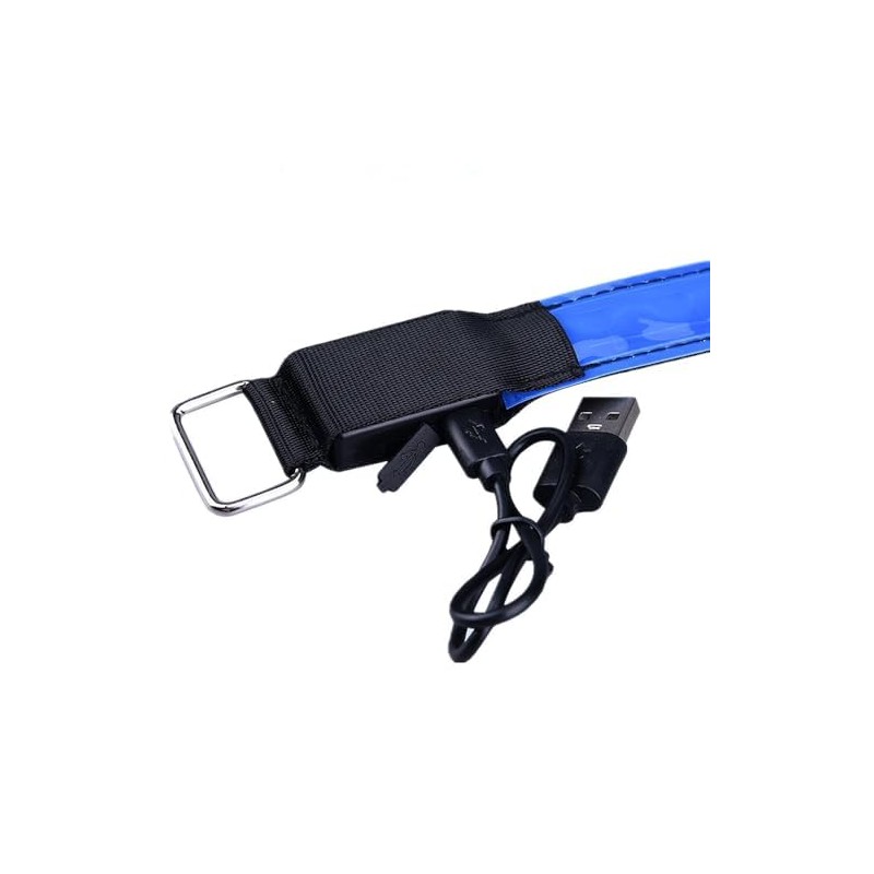 TRIXES Reflective 2PC LED Armbands - Hook and Loop Fastening