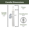 612 Vermont LED Battery Operated Suction Cup Window Candles with