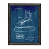 Exercise Treadmill Patent Art Midnight Blue Print in a Black