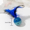 BeeSpring Cat Balls Interactive Cat Toy Cat Feather Balls with
