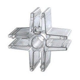 CRL CPDC4 Clear Plastic 90 4-Way Display Connector