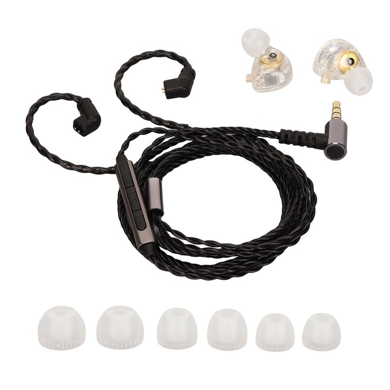 HiFi Wired Earbuds Stereo Dynamic Hybrid 3.5mm Wired Monitor Earbuds