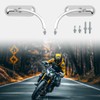 Universal Motorcycle Mini Mirrors for Handlebars Compatible with Honda Suzuki