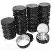 Small Aluminum Tin Jars,12Pcs Silver Round Cosmetic Sample Empty Container,Aluminum