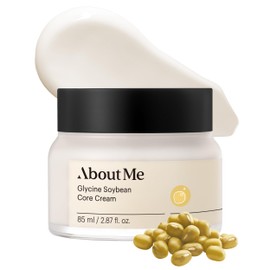 About Me Glycine Soybean Core Cream – Korean Concentrated Soy Protein Face Moisturizer for All Skin Types – Daily Firming Care with 13 Peptides & Niacinamide – Korean Skin Care – 2.87oz, 85ml