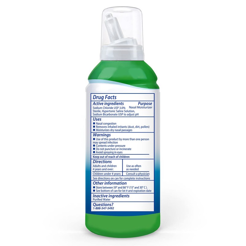 SinuCleanse Allergy & Sinus Sterile Saline Nasal Spray, Ultra Fine