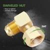 Litorange 1 PCS Propane Gas Oil 90° Elbow Connector Coupling