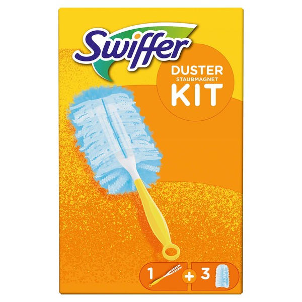 Swiffer dust Cleaner Set, 1 Handle and 3 Replacement Pads (Pack of 1x1 Piece)
