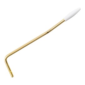 Wilkinson 5mm Push-In Tremolo Arm Whammy Bar for Wilkinson and Other Import Strat Electric Guitar, Gold with White Tip