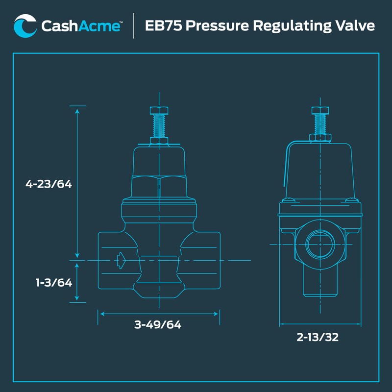 Cash Acme 3/4 Inch EB75 FPT x FPT Pressure Regulator