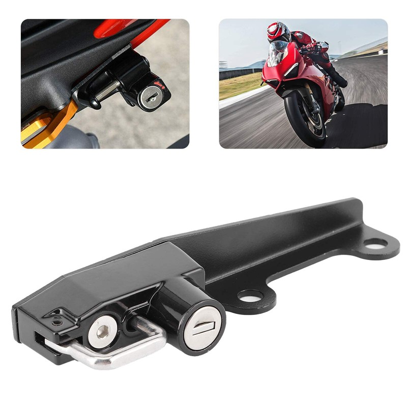 Motorcycle Anti-Theft Helmet Lock Stainless Steel W/2 Keys Fit for