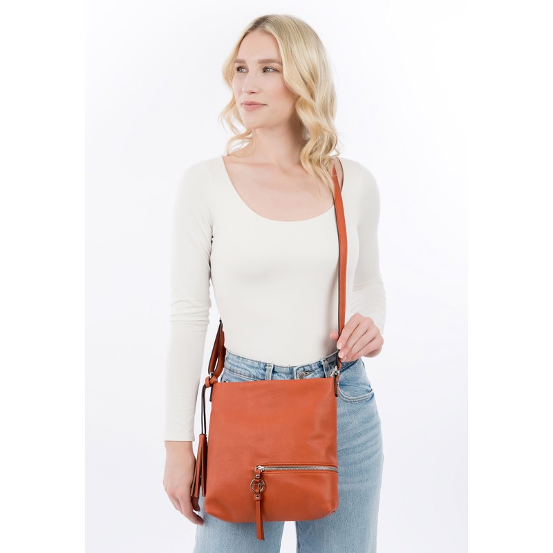 Tamaris TAS Nele 32801 Women's Shoulder Bag Plain, Brown (rust),