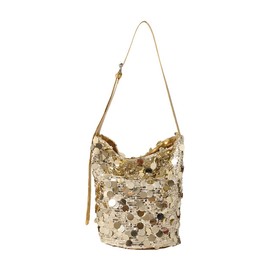 AndThere Sequin Bucket Bag Sparkly Clutch Bag Women Evening Bags Glitter Shoulder Bag Crossbody with Adjustable Strap Women's Clutches Elegant Evening Handbag for Wedding Party Prom