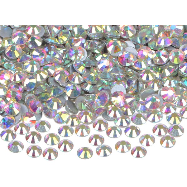 2880PCS Art Nail Rhinestones non Hotfix Glue Fix Round Crystals