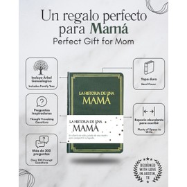 Mamá, comparte tu historia conmigo (Tapa dura): 250+ Preguntas, Libro de recuerdos y memorias, Regalo personalizado para Mamá, Día de la Madre, Cumpleaños, Aniversario y Navidad. (Edición en español)