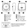 QUMOX F9 Visual Timer, 60-Minute Analog Countdown with Colour Disc,