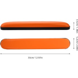 VALICLUD Almohadillas Acolchadas para Apoyabrazos de Silla de Ruedas 2 Piezas, Espuma Ergonómica, Antideslizantes, Color Naranja Distancia Entre Orificios 22.5 Cm, Accesorio para Personas