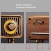 Mini Wooden FM Stereo Sound Radio Vintage Imitation Wood Grain
