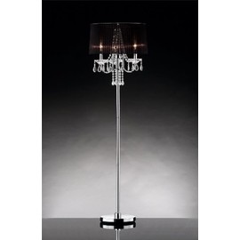 60" H Simplicity Collection Crystal Floor Lamp