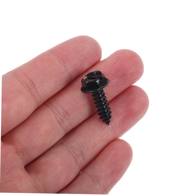 Mobestech 8 Pack License Plate Screw Set Stainless Steel Car