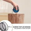 EZEELAI Leak Proof Denture Bath Cup Dental Retainer Case Portable,