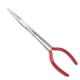 LAJA Imports Red-grip Long Reach Long Nose Pliers, 11-inch