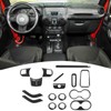PDKLIN for Wrangler JK Interior Trim Kit Carbon Fiber for