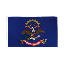 North Dakota Flag 3x5ft Polyester - Perfect for Residential, Business Fronts and Dealerships, etc!