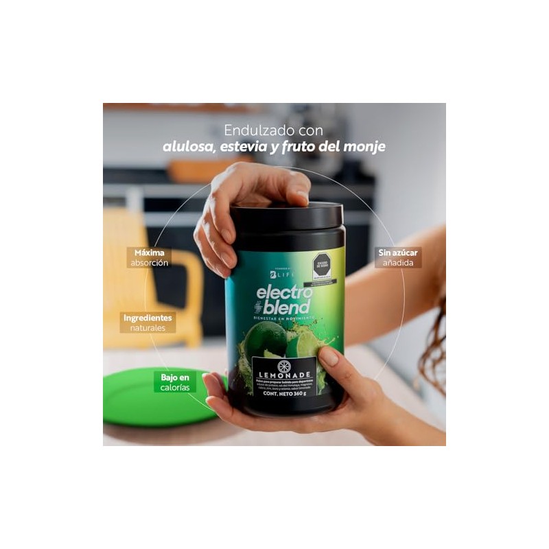 B Life Electrolitos en Polvo 360g Sabor Limonada sin Azúcar