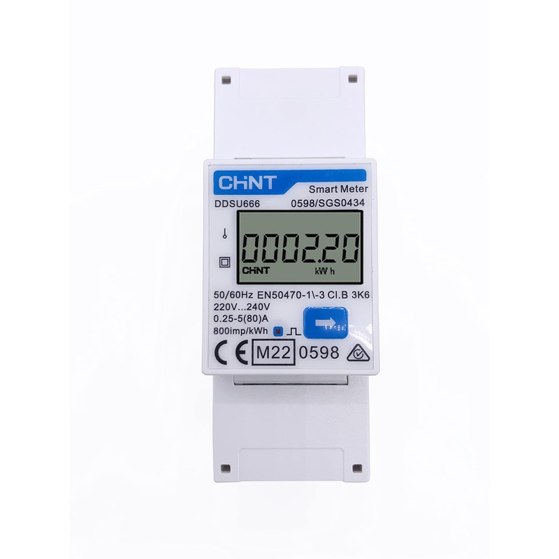 DDSU666 Single-Phase Electronic Four Wire Energy Meter, Electricity Meter for