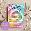 Lhbfsaz Colorful Theme, 15 Invitations with Envelopes, Teen Birthday Party