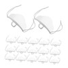 GRIRIW 20pcs Clear Face Masks Plastic Masks Mouth Covers for