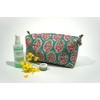 Floral Quilted Cosmetic and Toiletry Bag