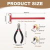sourcing map Archery Bows Square T-Shape Ruler Tool Nocking Points