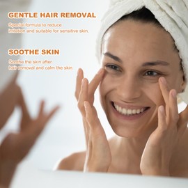 Face Hair Removal Cream Face Upper Lip Hair Cream Pain Free Hydrating Smooth and Comfortable for Lip, Bikini Line, Eyebrow, Cheek (20 g) Pack of 3