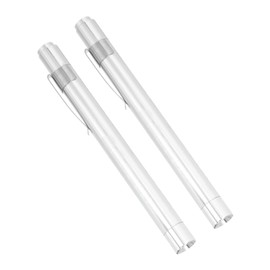 iplusmile 2 x LED medical pen lamps with pupil meter for doctors and nurses, compact, made of aluminium alloy for oral examinations
