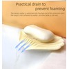 Generic YGB Self-draining silicone soap box, non-punch-free deflecting soap dish,