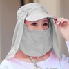 Outdoor Sunscreen Hat Ventilate Adjustable Removable Sun Protection Wide Brim
