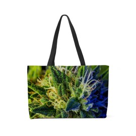 CafePress Glistening Trichomes 24"x13" Large Weekender Tote