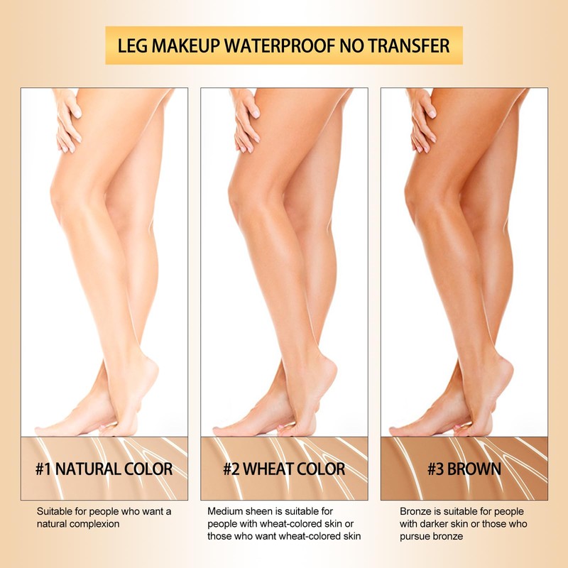 2pcs Leg Makeup Waterproof, Leg Make Up to Cover Veins,