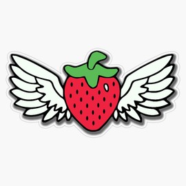Celeste Winged Berry Bumper Sticker Window Vinyl Decal 5"