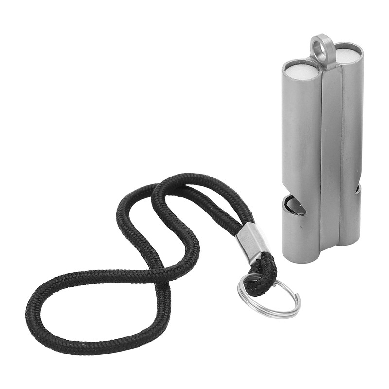 Pure Titanium Whistle with Lanyard Outdoor Survival Whistle High Decibel