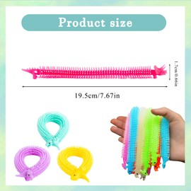 SSKHE Pack of 6 Dinosaur Stretchy String Stretchy Strings Sensory Fidget Toy for Children and Adults with Autism and